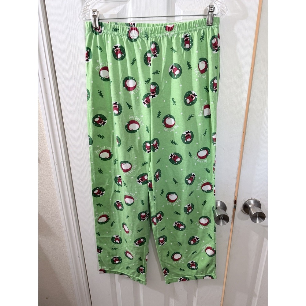 Ladies Medium Santa Pajama Pants Christmas
